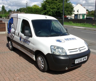 Derby Same Day Couriers Van